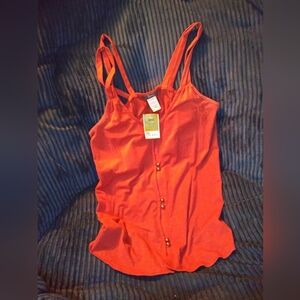 Women's Button Up Tank Top